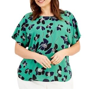 Anne Klein • Floral Blouse